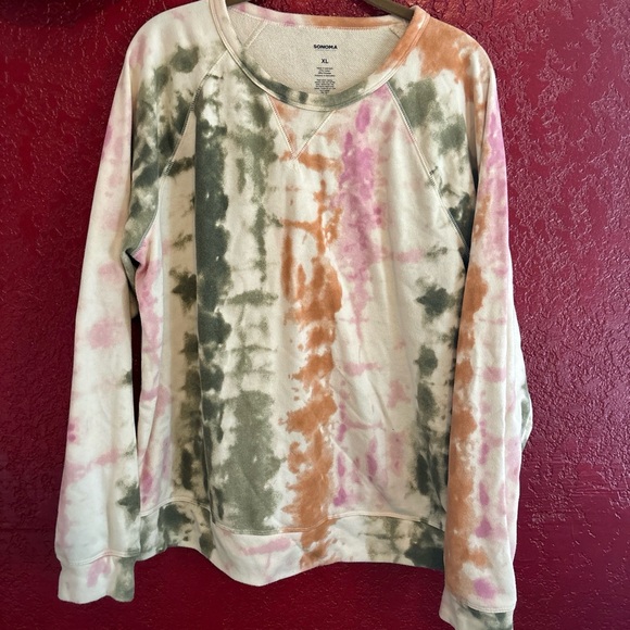 Sonoma Tops - Tie Dye Crew Neck